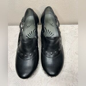 Black Leather Women's Dansko Shoes - 37